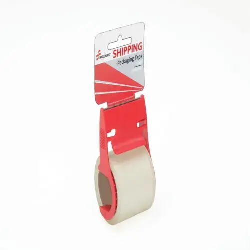 SHIPPING PACKAGING CLEAR TAPE W/DISPENSER 1.88 IN X 22 YDS
